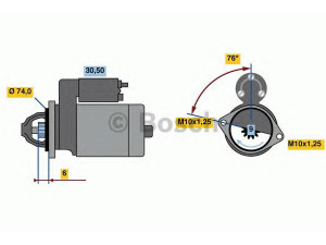 BOSCH 0 986 018 680 starteris 
 Elektros įranga -> Starterio sistema -> Starteris
28100-0G010, 28100-0G020