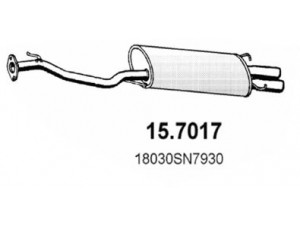 ASSO 15.7017 galinis duslintuvas 
 Išmetimo sistema -> Duslintuvas
18030SM4930, 18030SN7930, 18307SM4934