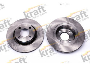 KRAFT AUTOMOTIVE 6040165 stabdžių diskas 
 Stabdžių sistema -> Diskinis stabdys -> Stabdžių diskas
8A0 615 301 A, 8A0 615 301 E
