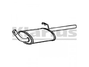 KLARIUS 220070 galinis duslintuvas 
 Išmetimo sistema -> Duslintuvas
5020715, 5025166, 6160812, 6181072
