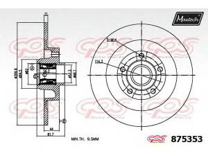 MAXTECH 875353.6885 stabdžių diskas
402020003R