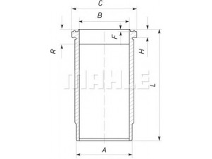 MAHLE ORIGINAL 037 WN 30 cilindro įvorė 
 Variklis -> Cilindrai/stūmokliai
478 140, 478 149, 478141, 478142