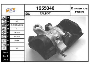 SNRA 1255046 stabdžių apkaba
13511000, 45288G