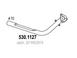 ASSO 530.1127 išleidimo kolektorius 
 Išmetimo sistema -> Išmetimo vamzdžiai
3014902819