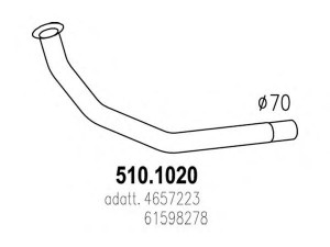 ASSO 510.1020 išleidimo kolektorius
4657223, 61598278