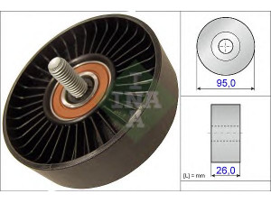 INA 532 0644 10 kreipiantysis skriemulys, V formos rumbuotas diržas 
 Diržinė pavara -> V formos rumbuotas diržas/komplektas -> Laisvasis/kreipiamasis skriemulys
25286-2B000, 25286-2B010