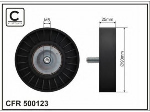 CAFFARO 500123 kreipiantysis skriemulys, V formos rumbuotas diržas 
 Diržinė pavara -> V formos rumbuotas diržas/komplektas -> Laisvasis/kreipiamasis skriemulys
06B 903 341, 06B 903 341 B, 06B 903 341
