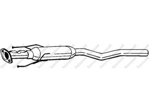BOSAL 283-705 vidurinis duslintuvas 
 Išmetimo sistema -> Duslintuvas
14300-60G22, 14300-60G30, 14300-60G51