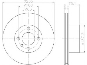 HELLA PAGID 8DD 355 100-251 stabdžių diskas 
 Stabdžių sistema -> Diskinis stabdys -> Stabdžių diskas
34111117038, 34111119111, 34111163125