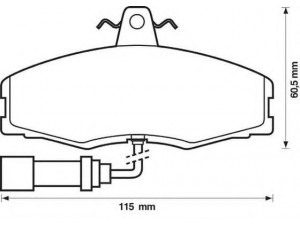 JURID 571308J stabdžių trinkelių rinkinys, diskinis stabdys 
 Techninės priežiūros dalys -> Papildomas remontas
1661468, 5018981, 5018982, 6174785