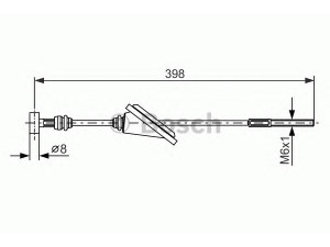 BOSCH 1 987 477 985 trosas, stovėjimo stabdys 
 Stabdžių sistema -> Valdymo svirtys/trosai
46410 02070, 46410 05040, 46410 12270