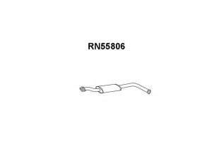 VENEPORTE RN55806 vidurinis duslintuvas 
 Išmetimo sistema -> Duslintuvas
7700805949, 7700844370
