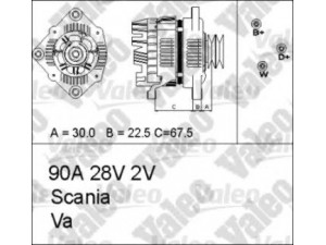 VALEO 436674 kintamosios srovės generatorius