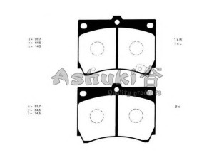 ASHUKI M045-05 stabdžių trinkelių rinkinys, diskinis stabdys 
 Techninės priežiūros dalys -> Papildomas remontas
0 986 460 974/BOSCH, 0 986 461 141/BOSCH