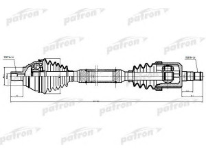 PATRON PDS6877 kardaninis velenas 
 Ratų pavara -> Kardaninis velenas
1K0407272EF, 1K0407272GE, 1K0407762KX