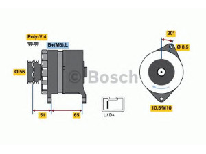 BOSCH 0 986 032 790 kintamosios srovės generatorius 
 Elektros įranga -> Kint. sr. generatorius/dalys -> Kintamosios srovės generatorius
5557 24, 5570 24, 5705 25, 5705 80