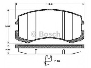 BOSCH 0 986 TB2 851 stabdžių trinkelių rinkinys, diskinis stabdys 
 Techninės priežiūros dalys -> Papildomas remontas
MR569225