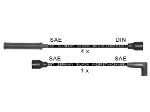 BBT ZK1402 uždegimo laido komplektas 
 Kibirkšties / kaitinamasis uždegimas -> Uždegimo laidai/jungtys
0463 7155