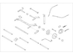 DELPHI RENA-11487-R rato pakaba 
 Ašies montavimas/vairavimo mechanizmas/ratai -> Prekių paieška pagal schemą