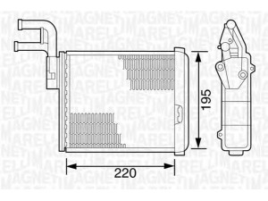MAGNETI MARELLI 350218070000 šilumokaitis, salono šildymas 
 Šildymas / vėdinimas -> Šilumokaitis
1321310080