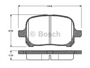 BOSCH 0 986 TB2 754 stabdžių trinkelių rinkinys, diskinis stabdys 
 Techninės priežiūros dalys -> Papildomas remontas
04465 20550, 04465 33120, 04465 33121