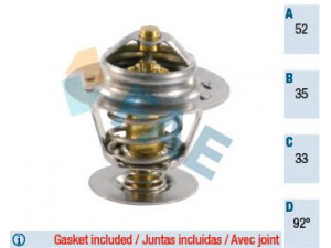 FAE 5305192 termostatas, aušinimo skystis 
 Aušinimo sistema -> Termostatas/tarpiklis -> Thermostat
1001993, YF09-15-171