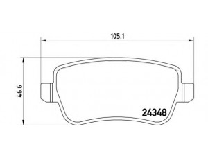 BREMBO P 23 102 stabdžių trinkelių rinkinys, diskinis stabdys 
 Techninės priežiūros dalys -> Papildomas remontas
71772220, 77363607, 77363610, 77364168