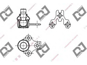 DJ PARTS DB1266 atramos/vairo trauklė 
 Ašies montavimas/vairavimo mechanizmas/ratai -> Sujungimai -> Atramos/vairo trauklė
354-407-365A, 357-407-365, 357407365