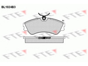 FTE BL1024B3 stabdžių trinkelių rinkinys, diskinis stabdys 
 Techninės priežiūros dalys -> Papildomas remontas
701 698 151 C