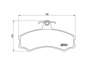 BREMBO P A6 024 stabdžių trinkelių rinkinys, diskinis stabdys 
 Techninės priežiūros dalys -> Papildomas remontas
500028835, 500029493, A850092003