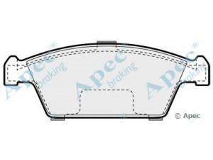 APEC braking PAD899 stabdžių trinkelių rinkinys, diskinis stabdys
5520061880, 1A6133280B, 5520050850