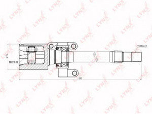 LYNXauto CI-3404 jungčių komplektas, kardaninis velenas 
 Ratų pavara -> Sujungimai/komplektas
44500-S7C-900