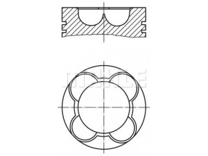 MAHLE ORIGINAL 623 65 00 stūmoklis