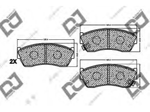 DJ PARTS BP1217 stabdžių trinkelių rinkinys, diskinis stabdys 
 Techninės priežiūros dalys -> Papildomas remontas
45022SA0505, 45022SA0681, 45022SA0N60
