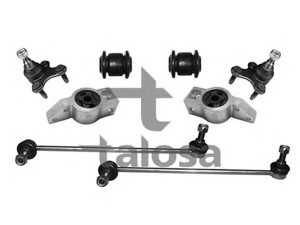 TALOSA 49-04279 pakabos komplektas 
 Ašies montavimas/vairavimo mechanizmas/ratai -> Valdymo svirtis/pasukamosios svirties sujungimas -> Vairo trauklės (valdymo svirtis, išilginis balansyras, diago
