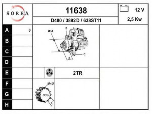 EAI 11638 starteris
2810047020, 2810047040, 2810047070