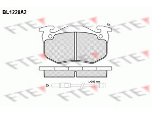 FTE BL1229A2 stabdžių trinkelių rinkinys, diskinis stabdys 
 Techninės priežiūros dalys -> Papildomas remontas
77 01 202 213, 77 01 202 710, 77 01 202 891