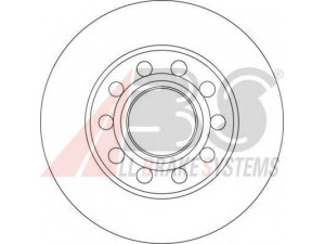 A.B.S. 17332 stabdžių diskas 
 Dviratė transporto priemonės -> Stabdžių sistema -> Stabdžių diskai / priedai
8E0615601B, 8E0615601P, 8E0615601P