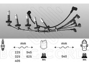 BOUGICORD 6469 uždegimo laido komplektas 
 Kibirkšties / kaitinamasis uždegimas -> Uždegimo laidai/jungtys
9135701003, 9135701003