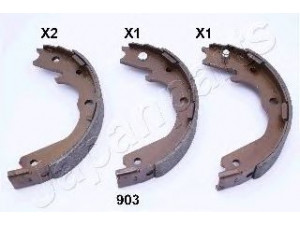 JAPANPARTS GF-903AF stabdžių trinkelių komplektas, stovėjimo stabdis 
 Stabdžių sistema -> Rankinis stabdys
89703-47381