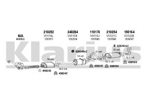 KLARIUS 960153E išmetimo sistema 
 Išmetimo sistema -> Išmetimo sistema, visa