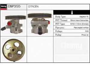 DELCO REMY DSP355 hidraulinis siurblys, vairo sistema 
 Vairavimas -> Vairo pavara/siurblys