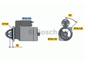 BOSCH 0 986 012 861 starteris 
 Elektros įranga -> Starterio sistema -> Starteris
0578-18-400, 0617-18-400, HE65-18-400