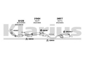 KLARIUS 790090E išmetimo sistema 
 Išmetimo sistema -> Išmetimo sistema, visa
