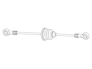 KAWE DM02159 trosas, stovėjimo stabdys 
 Stabdžių sistema -> Valdymo svirtys/trosai
6014201585
