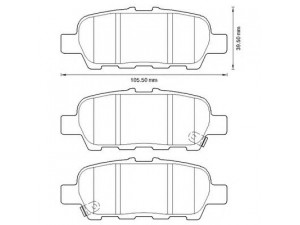 BENDIX 572654B stabdžių trinkelių rinkinys, diskinis stabdys 
 Techninės priežiūros dalys -> Papildomas remontas
D4M609N00B