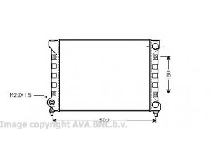 AVA QUALITY COOLING VW2111 radiatorius, variklio aušinimas 
 Aušinimo sistema -> Radiatorius/alyvos aušintuvas -> Radiatorius/dalys
353121253AL