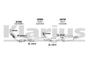 KLARIUS 780059E išmetimo sistema 
 Išmetimo sistema -> Išmetimo sistema, visa