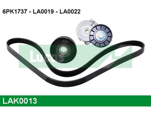 LUCAS ENGINE DRIVE LAK0013 V formos rumbuotas diržas, komplektas 
 Techninės priežiūros dalys -> Techninės priežiūros intervalai