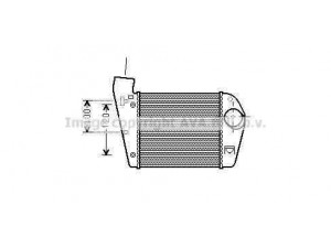 AVA QUALITY COOLING AIA4308 tarpinis suslėgto oro aušintuvas, kompresorius 
 Variklis -> Oro tiekimas -> Įkrovos agregatas (turbo/superįkrova) -> Tarpinis suslėgto oro aušintuvas
4F0145806R, 4F0145806T